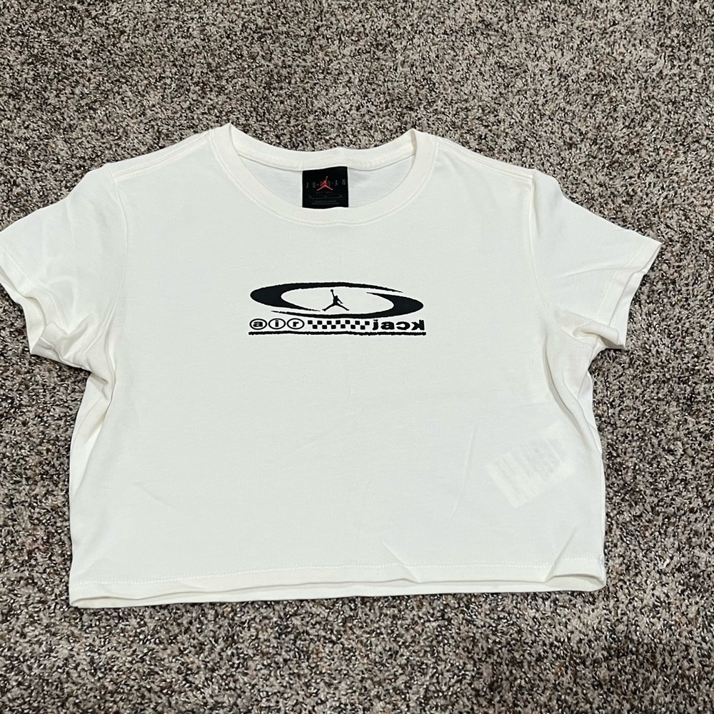 Womens cropped Travis Scott x Jordan tee